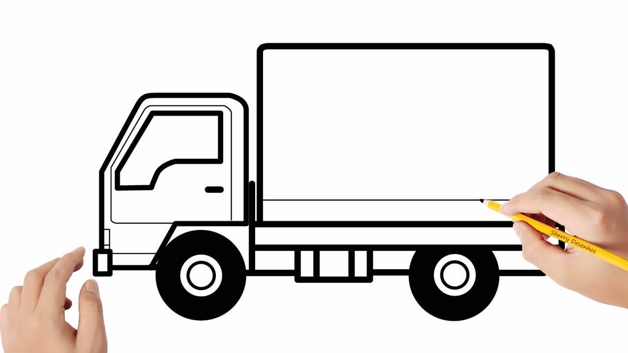 Como desenhar um caminhão de entrega