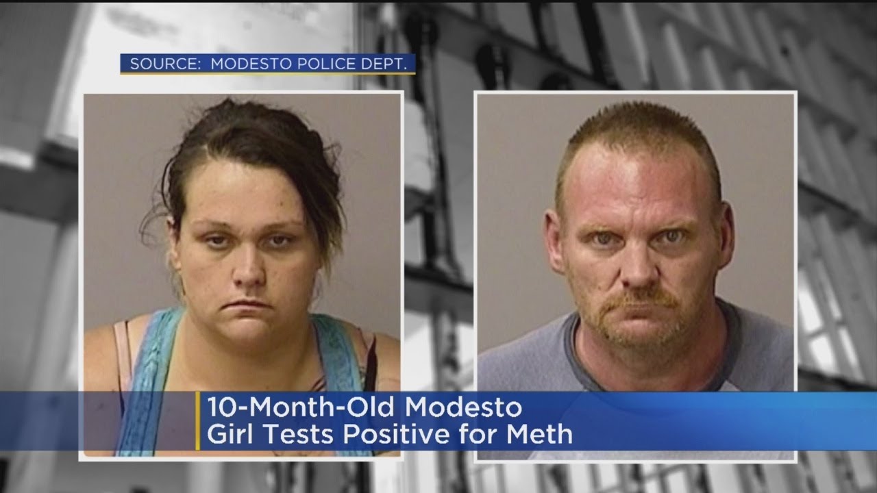 10-Month-Old Modesto Girl Tests Positive For Meth, Parents Arrested