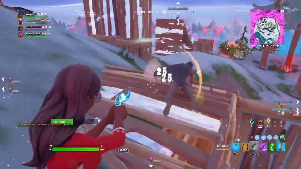 Playing fort with the Df members