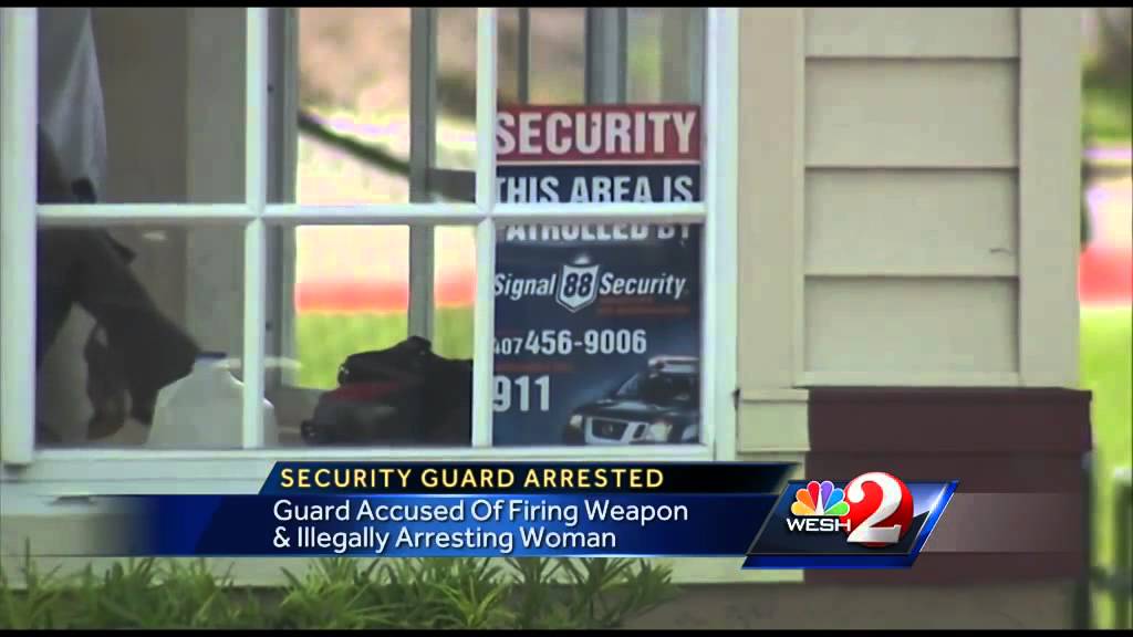 Police: Security guard illegally fired weapon and put woman in handcuffs