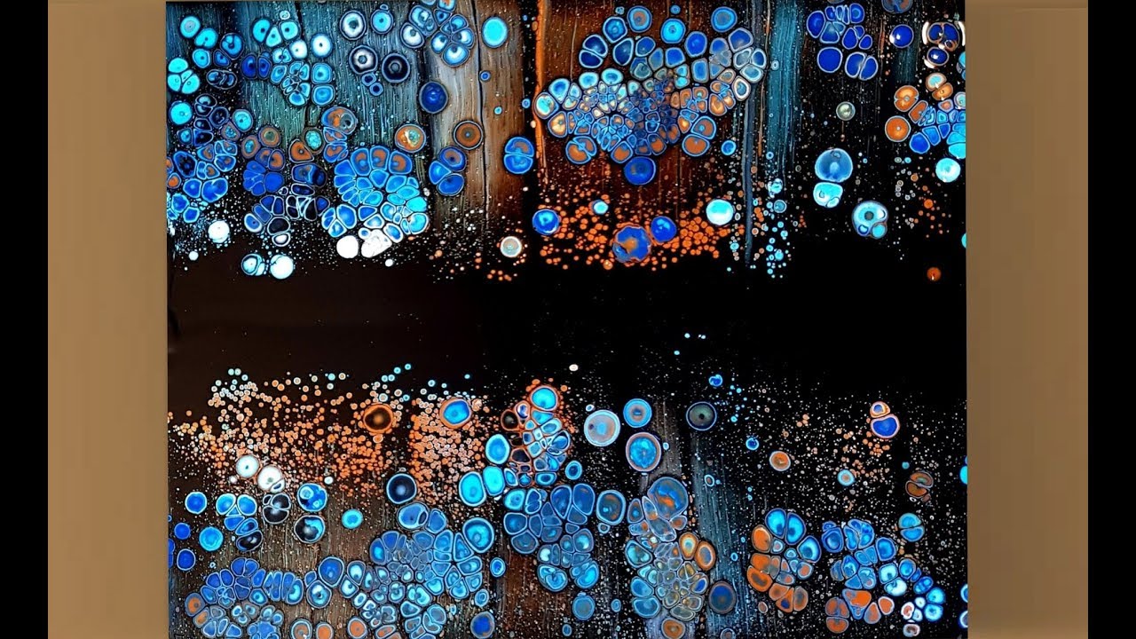 #259 Reflection Swipe In Blues And Browns