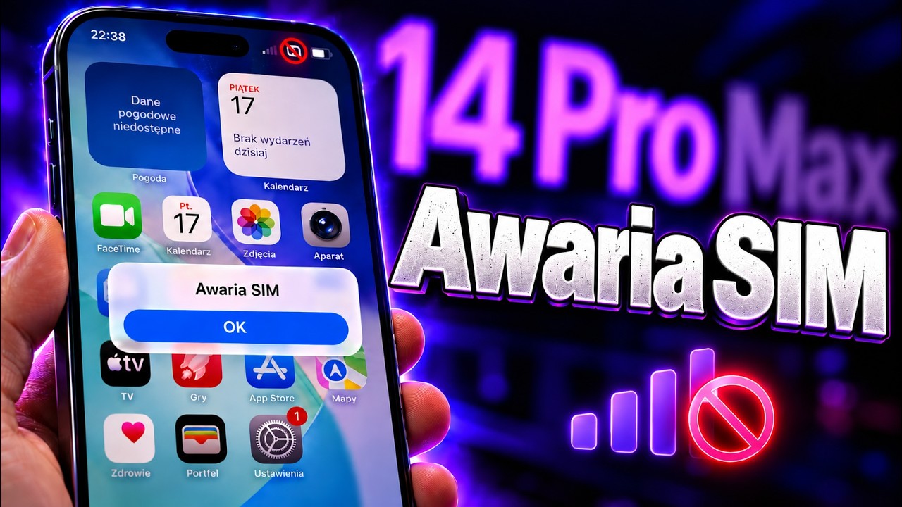 Iphone 14 Pro Max - Awaria SIM. Telefon od widza