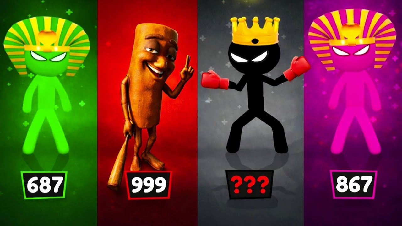 999 LEVEL STICKMAN PARTY 😱 | Random Player Tournament (INSANE MODE)