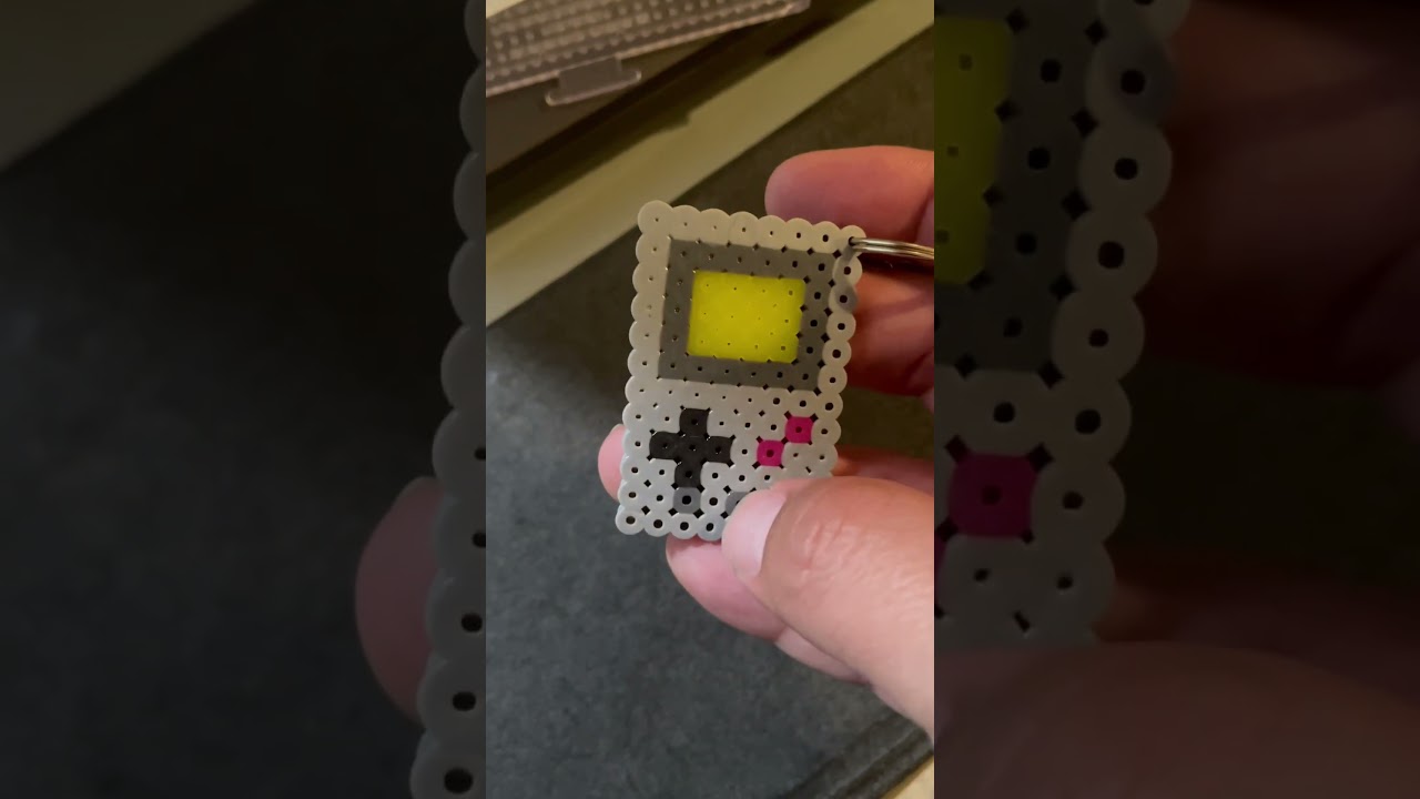 Game Boy perler keychain #gaming #nintendo #pixelart #gameboy