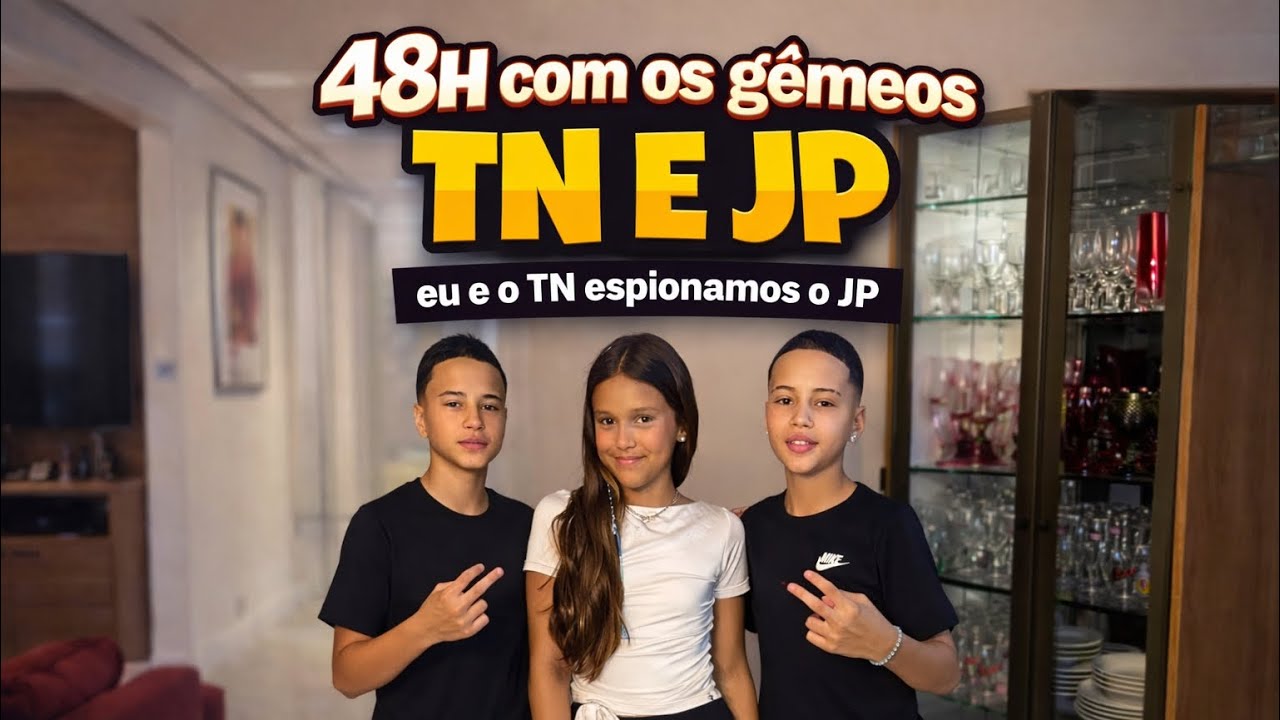 48H COM OS GÊMEOS TN E JP! EU E O TN ESPIONAMOS O JP COM UMA MENINA! *Mafê Rangel* 