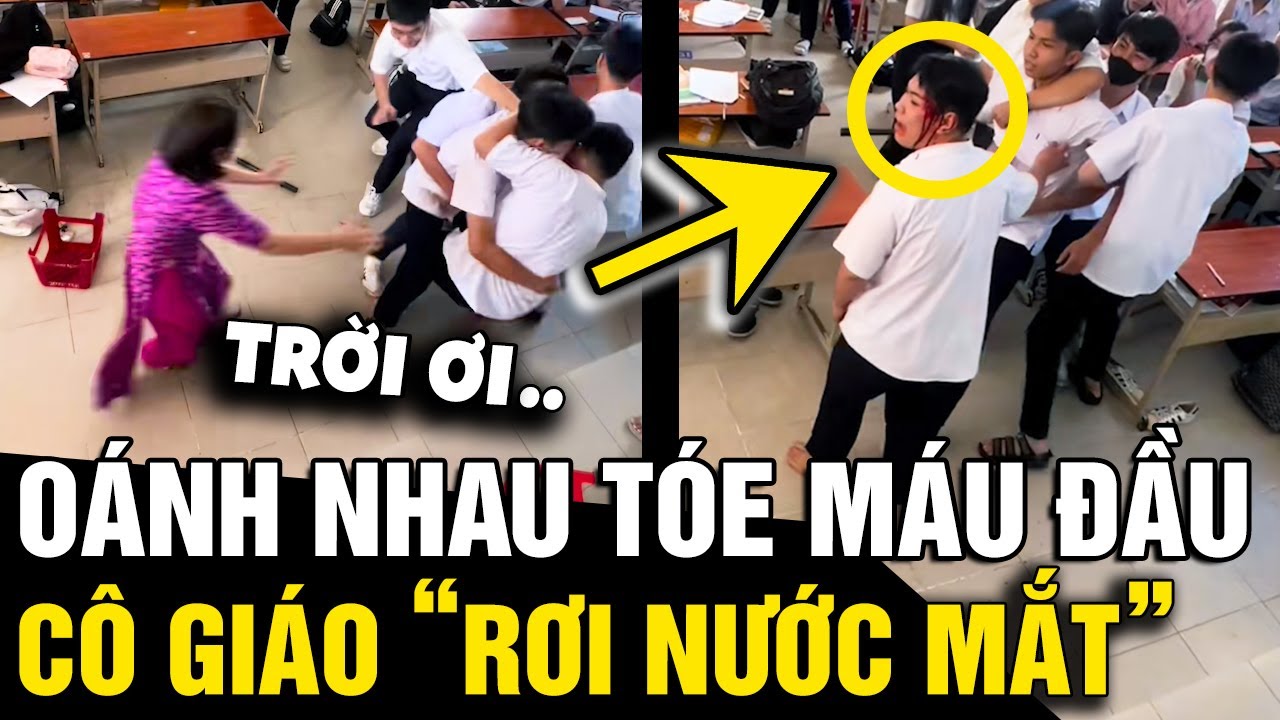 Oánh nhau 'TÓE MÁU ĐẦU' trong giờ ra chơi, diễn biến theo cô giáo 'RƠI NƯỚC MẮT' | Tin Nhanh 3 Phút