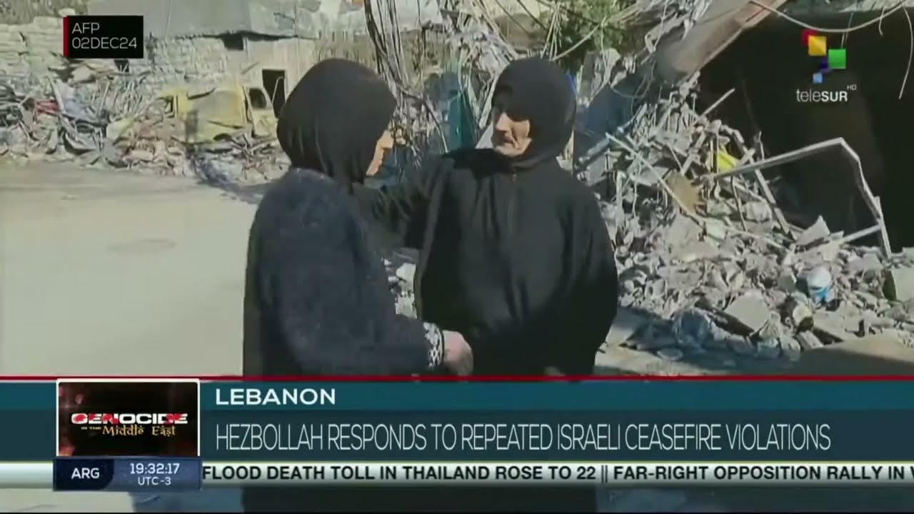Lebanon: Hezbollah responds to repeated Israeli ceasefire violations