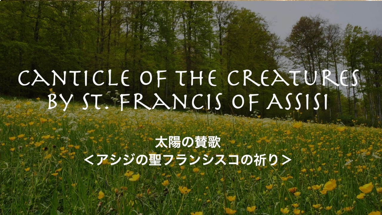 Canticle of the Creatures   by St. Francis of Assisi