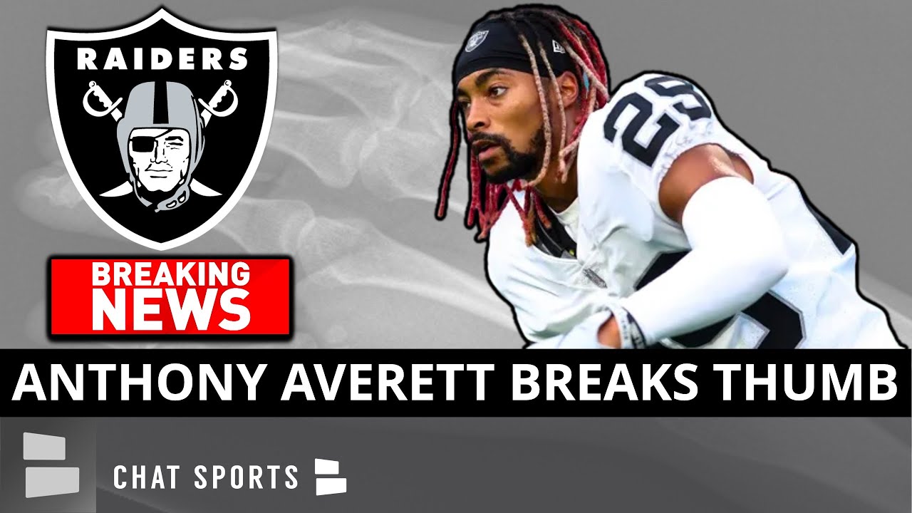 Raiders News Alert🚨: Las Vegas Raiders CB Anthony Averett Suffers Broken Thumb In Chargers Game