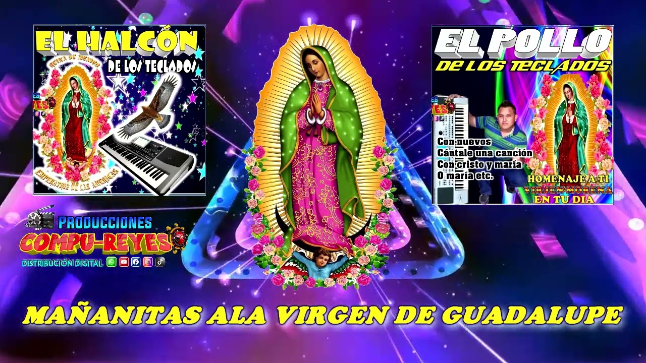 POPURRI MAÑANITAS ALA VIRGEN DE GUADALUPE - el halcón y sus teclados - el pollo y sus teclados