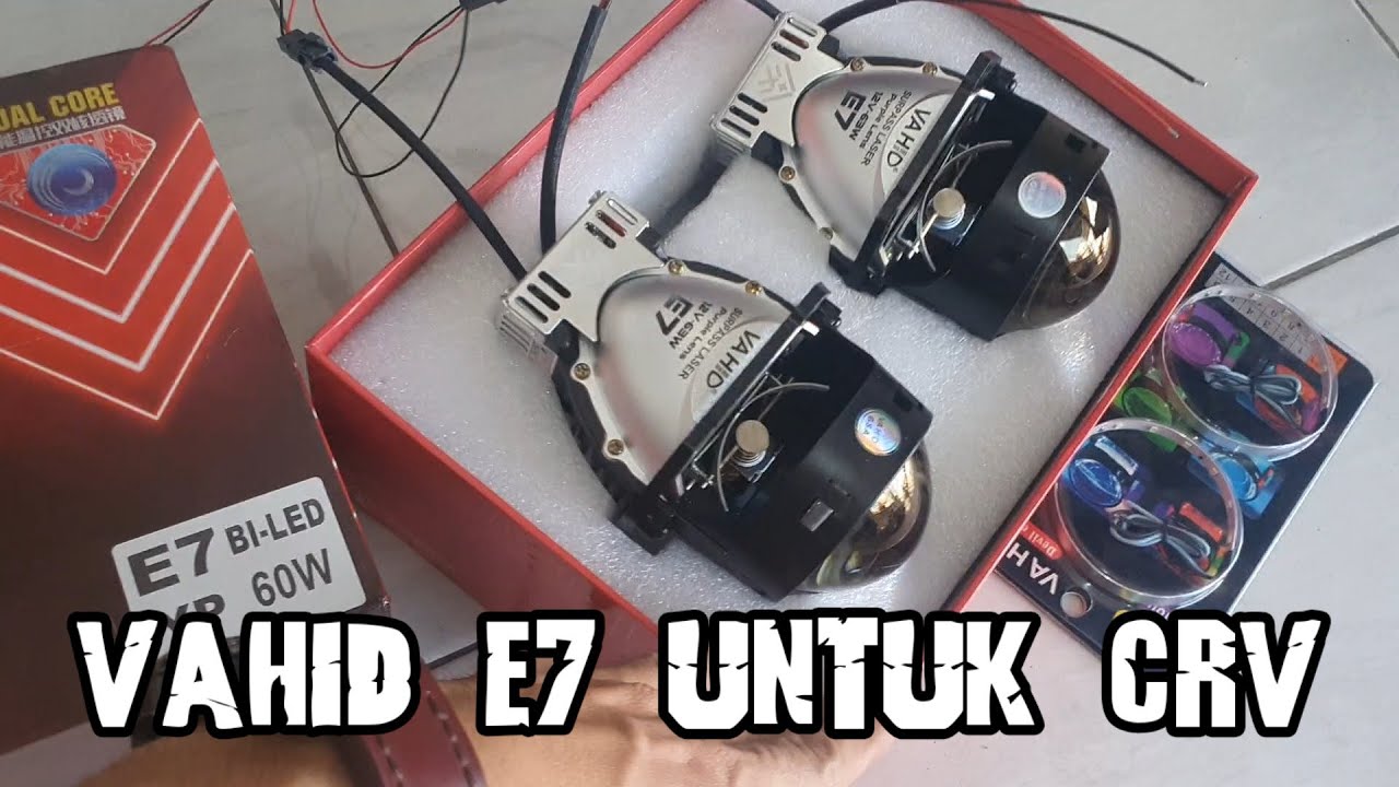 Pemasangan Projector Biled Vahid E7 Mobil CRV gen 3 2008