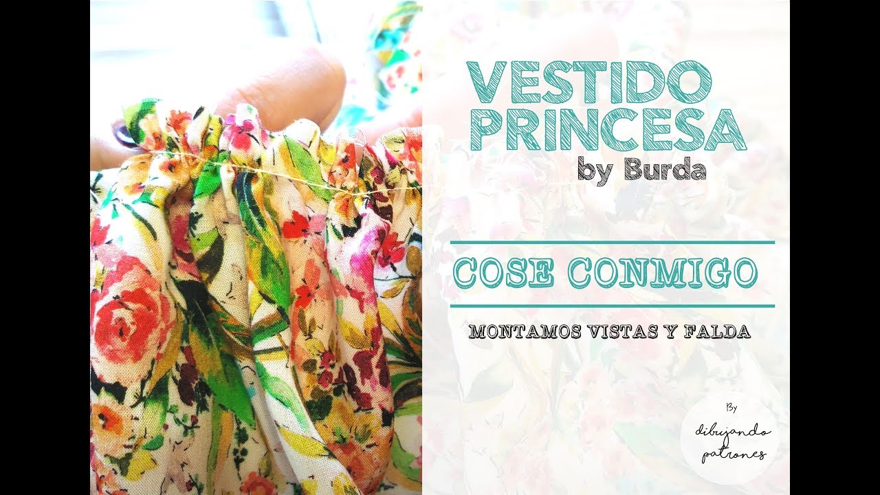Cose conmigo: vestido princesa. Vistas y falda
