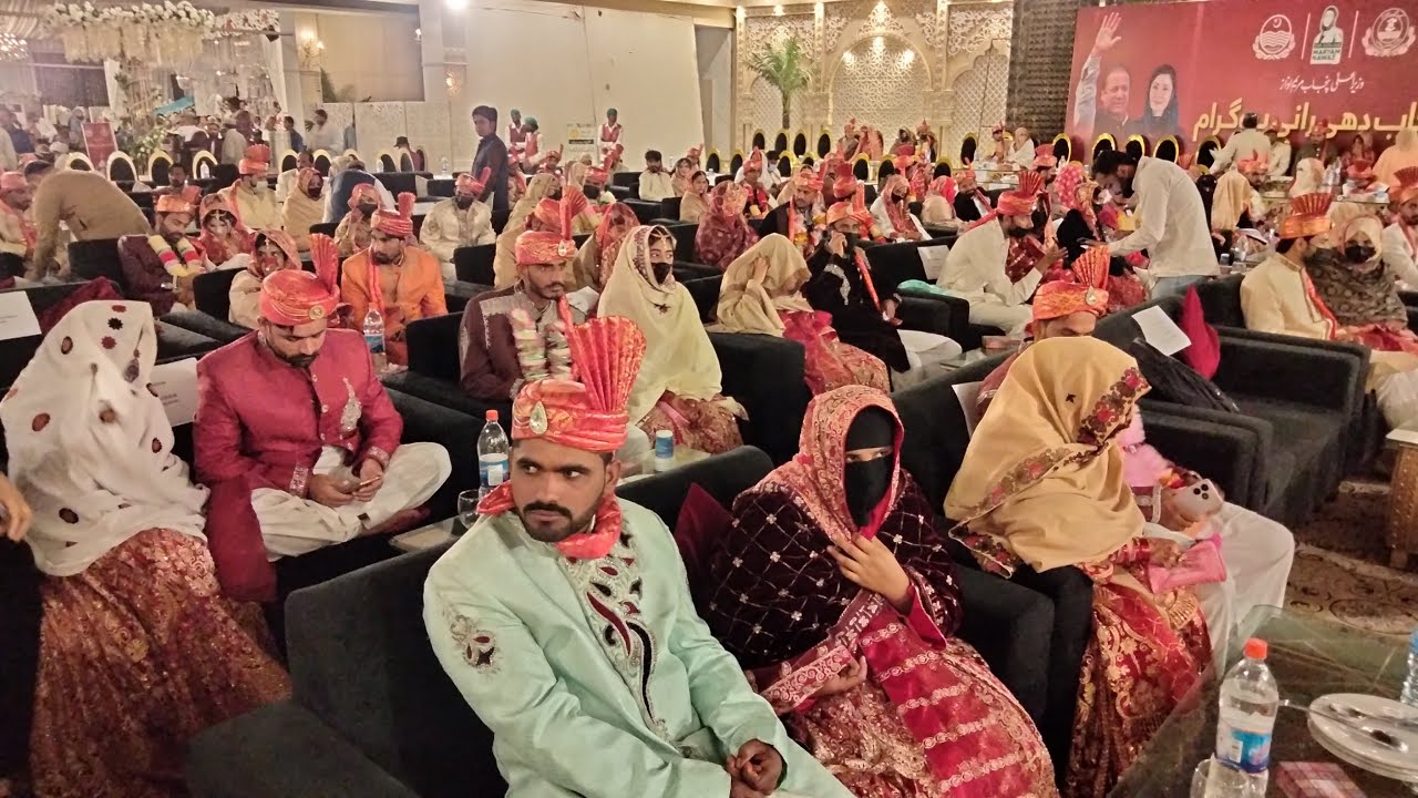 پنجاب حکومت کا دھی رانی 170 جوڑوں کی اجتماعی شادی پروگرام