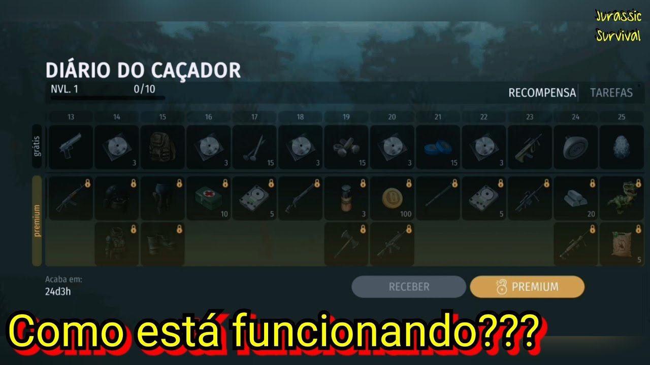 #145 Jurassic Survival: O Diário do Caçador - Como ele está funcionando???