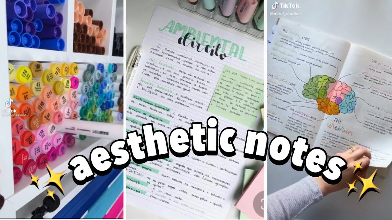 Aesthetic, pretty notes✨ | Tiktok compilation