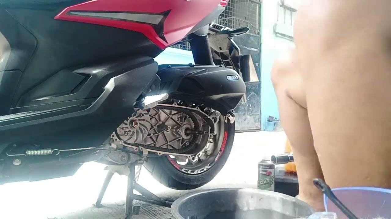 First time DIY cleaning CVT Honda Click 160