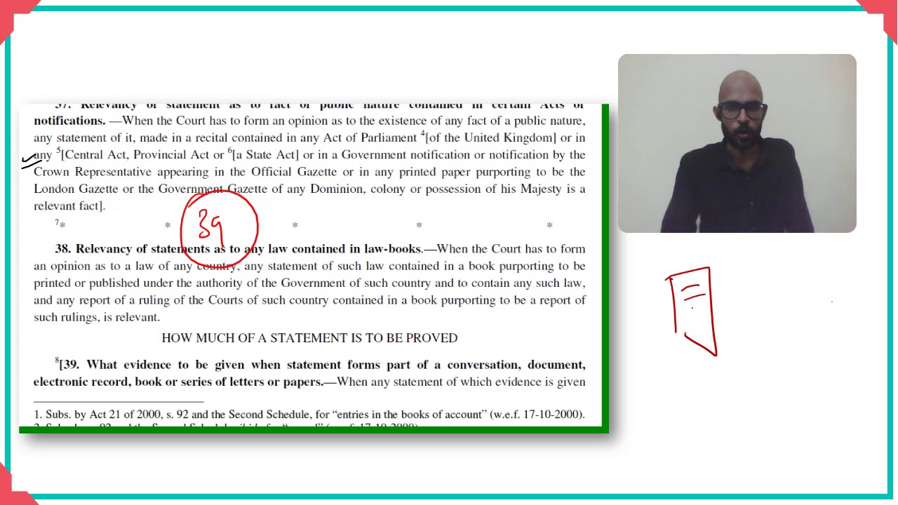 Types of Documents, Presumptions and their relevancy |  Indian Evidence Act | Lesson 43 of 50