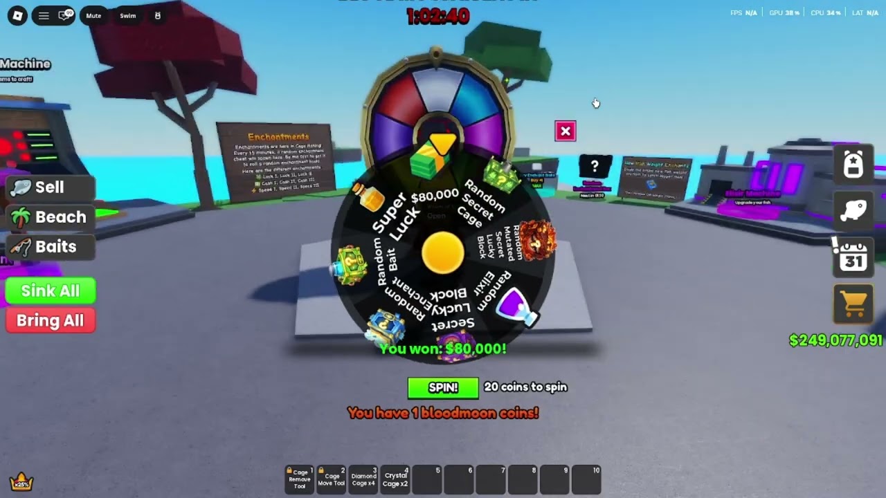 Cage Fishing Roblox Gameplay, Cages, Mutations, Fish
