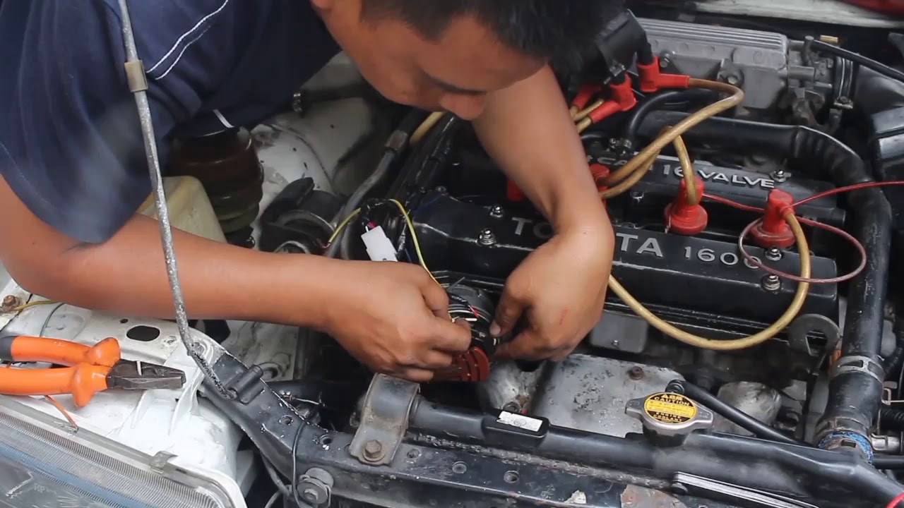 Rangkaian pengapian mesin 4A-GE AE92 Twincam GTI