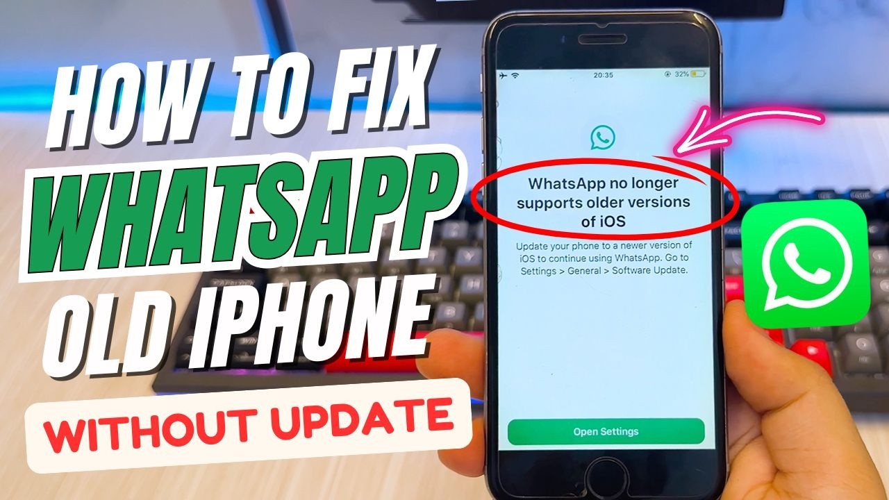 How to Use Whatsapp on Old iPhone iOS 11/12/13/14 WITHOUT Update