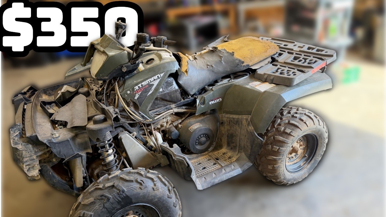I Bought This Wrecked ATV for $350… Can We Fix It?