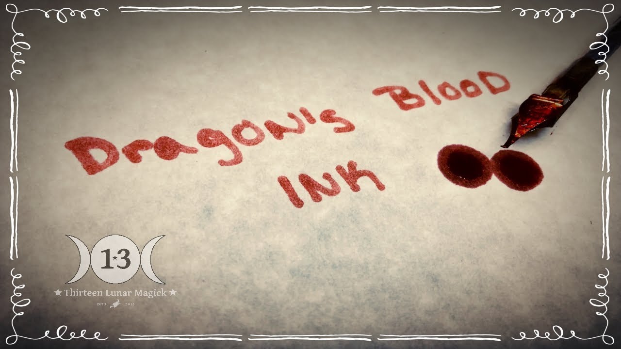 How To Make Dragon's Blood Ink
