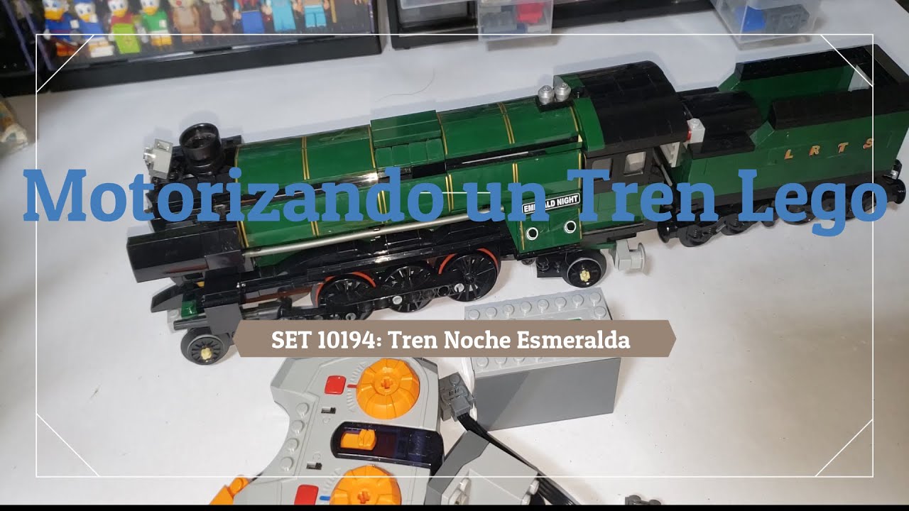 Motorizando un tren lego SET 10194: Tren Noche Esmeralda