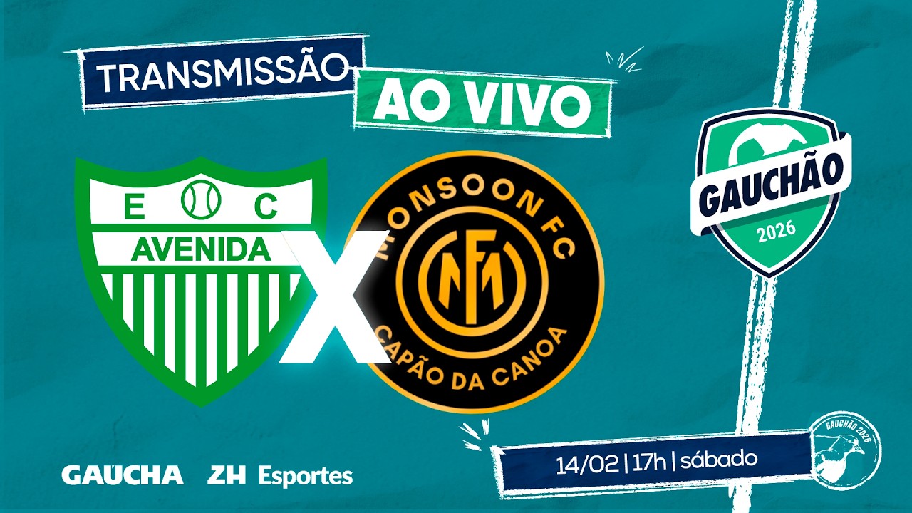 AO VIVO: AVENIDA X MONSOON | QUADRANGULAR DO REBAIXAMENTO | GAUCHÃO 2026 | 14/02/2026