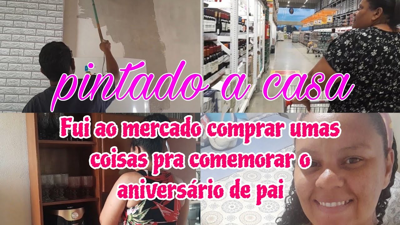 #Diáriodaconstrução  finalmente pintamos a casa+ compras pra o aniversário de pai#viraliza #vlog