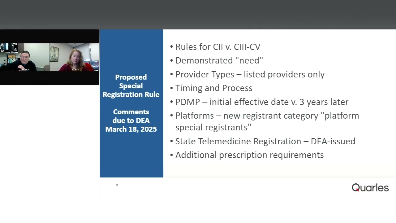 DEA Proposed Rule for Controlled Substance Prescribing and Telehealth&mdash;What Happens Next?
