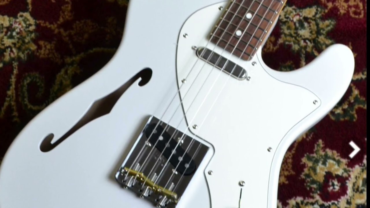 Fender Made in Japan Limited Kusumi Color Telecaster Thinline Rosewood Fingerboard Kusumi White🇯🇵
