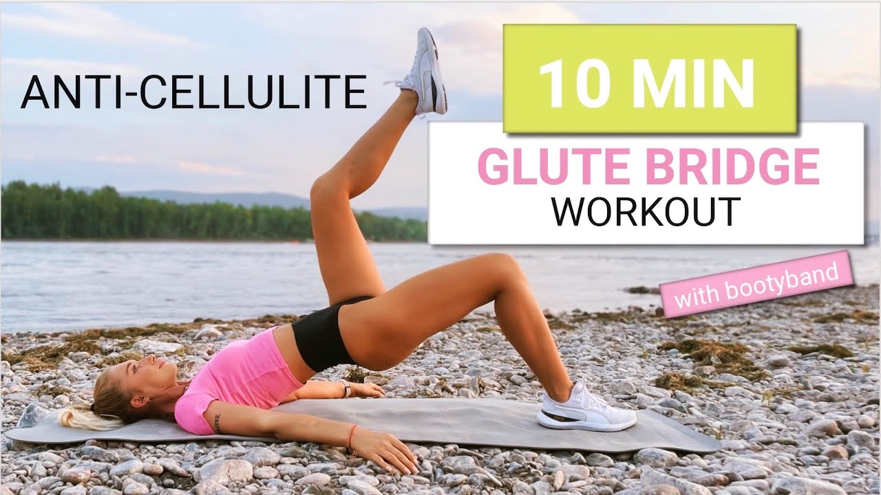 10 MIN GLUTE BRIDGE WORKOUT - Bernout CELLULITE / with Bootyband |Gigi De Lacroix cellulite workout