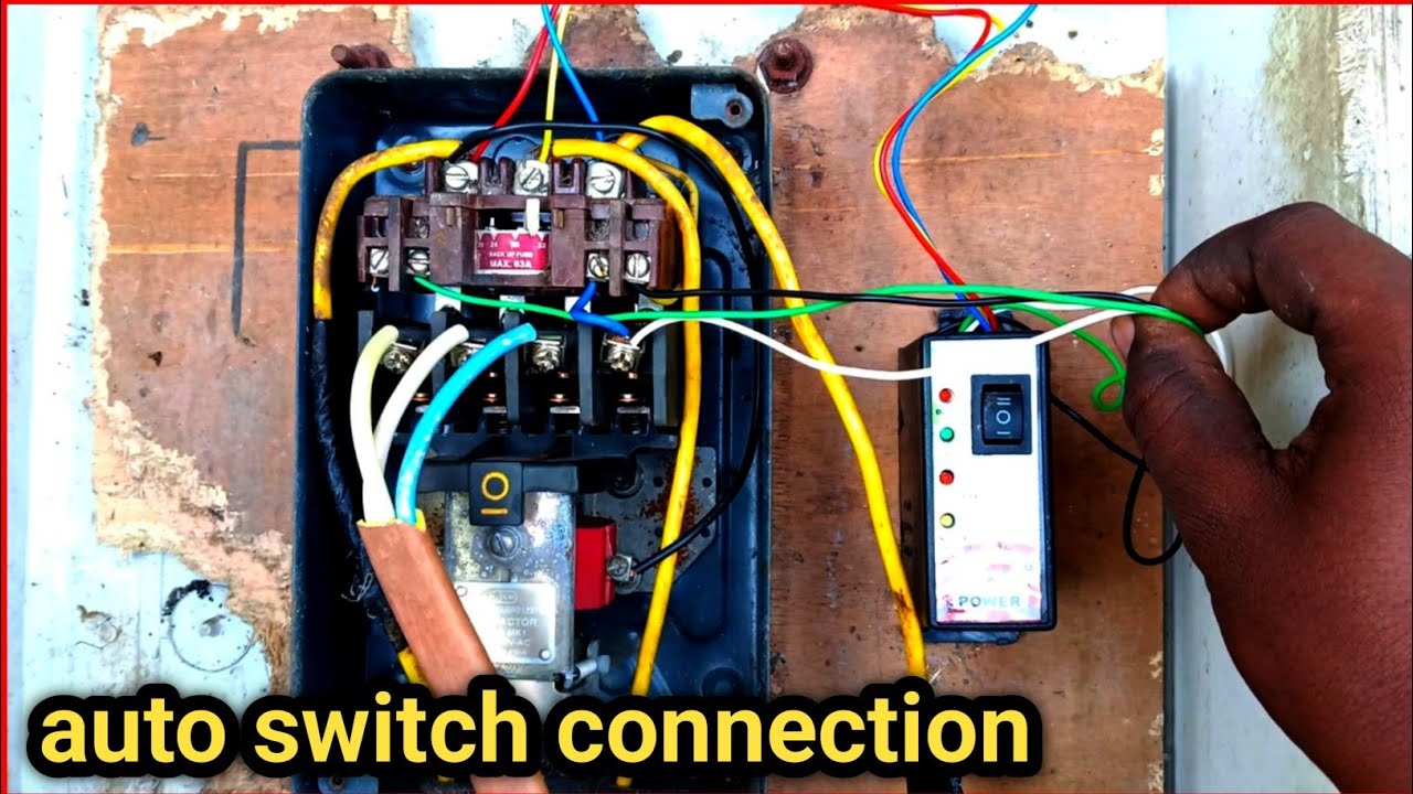 Starter auto switch connection| स्टार्टर आटो स्विच कनेक्शन कैसे करें ?
