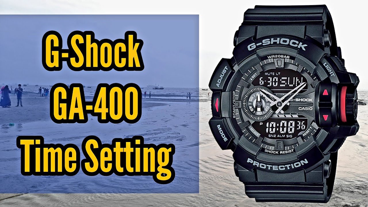 How To Set Time on G-Shock GA-400 Watch | G- Shock Time Setting | Watch Repair Channel