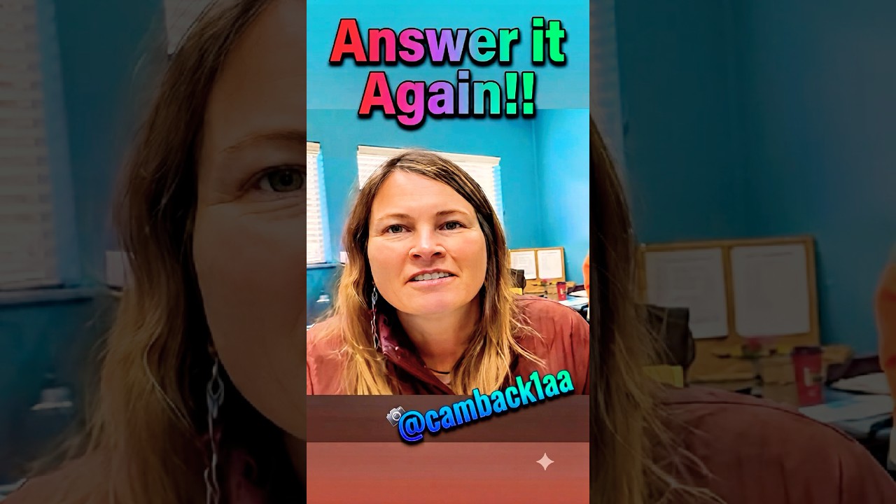 Answer it Again #camback1aa
