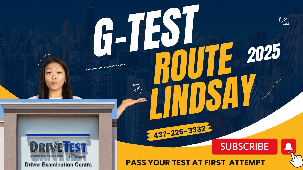 LINDSAY DRIVETEST CENTRE PRACTICE TEST VIDEO 2025 AFTER CONSTRUCTION DONE.BIG CHANGES WATCH TILL END