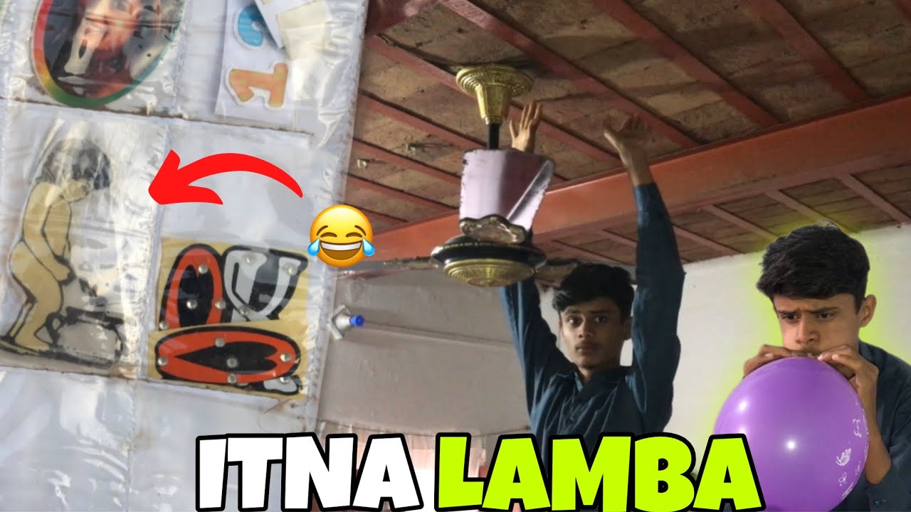 😳 Itna Lamba Ho Gaya?! Sach Mein Unexpected 😱🎈|😱 Chhat Se Latka
