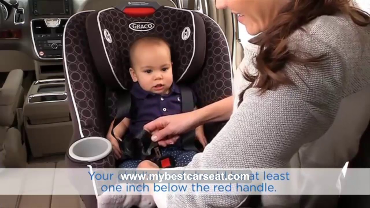 How to Install Convertible car seat Forward & Rear Facing (Graco Contender 65)