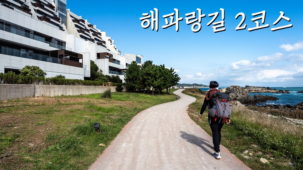 동해의 바다를 보고 걷는 해파랑길2코스 해운대해수욕장에서 대변항까지 14km