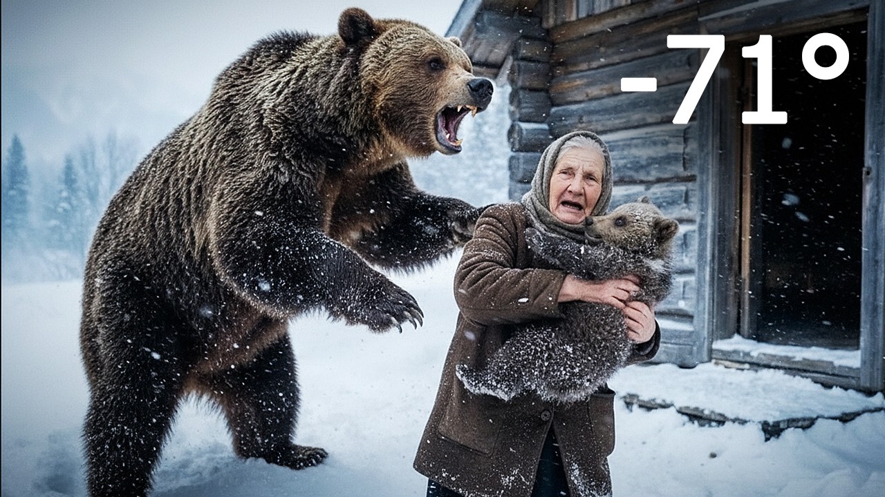 A 90-Year-Old Woman Saved a Bear Cub at -71°C… But the Mother Bear Knew Her