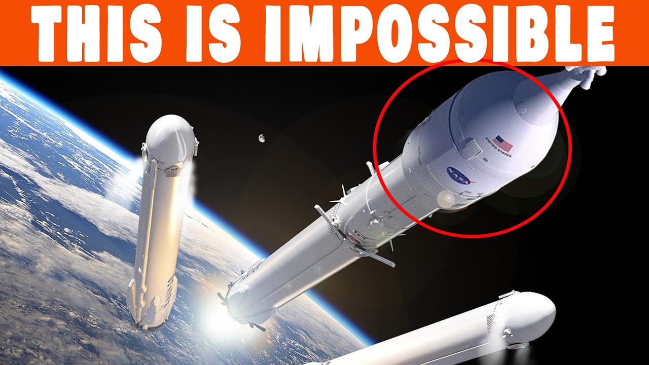 Новая конструкция ракеты Falcon Heavy от SpaceX для запуска космического корабля NASA Orion на Лу...