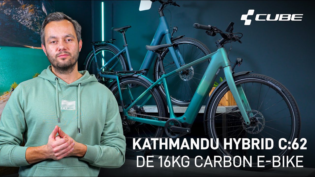 CUBE Kathmandu C:62: De 16 kg carbon e-bike voor elke reis
