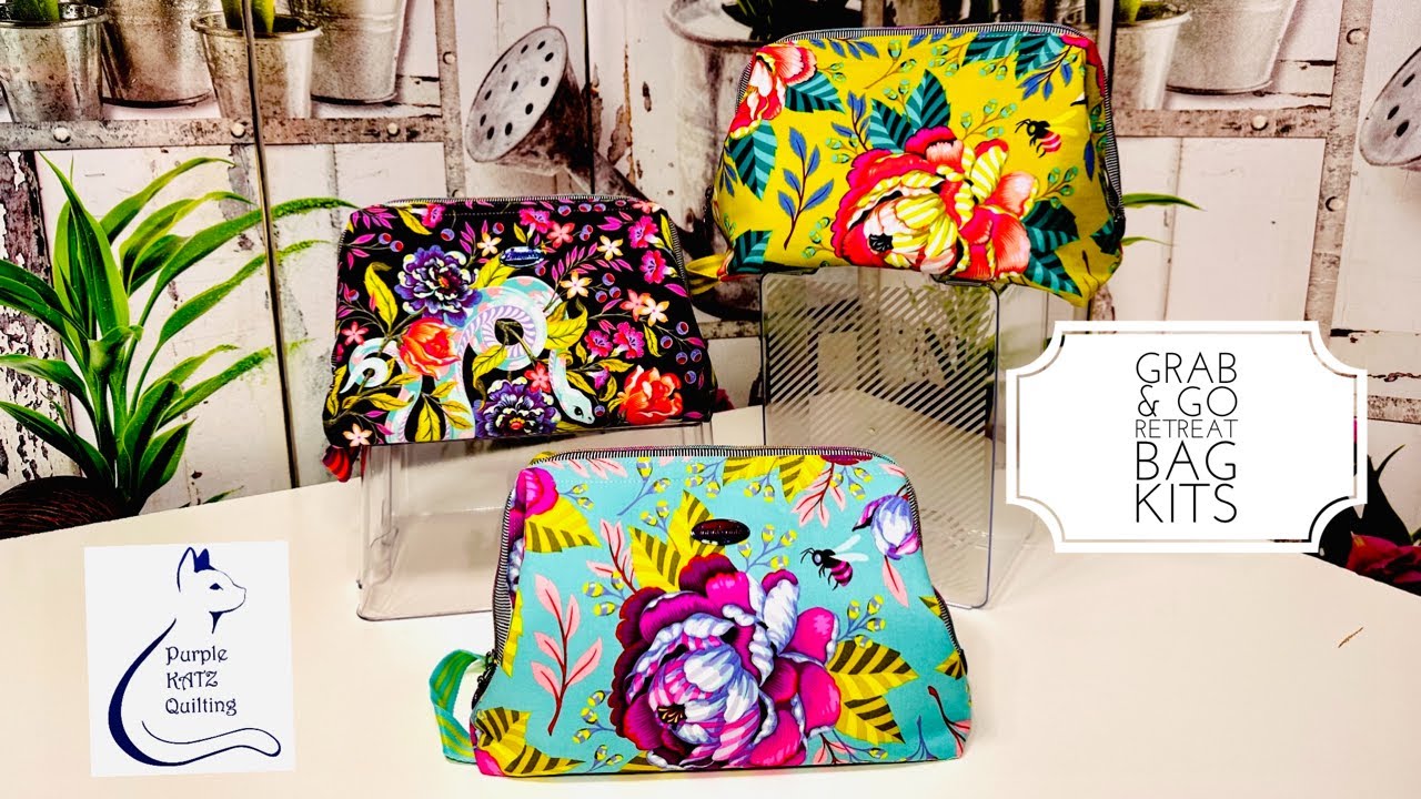 Grab & Go Retreat Bag - The KATZ team shares tips and tricks for sewing this Emmaline Bag pattern