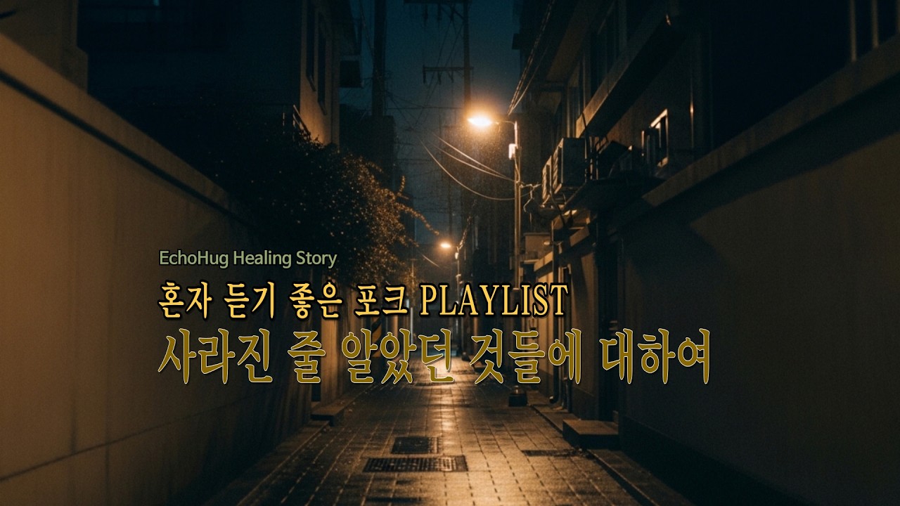 잃어버린 것들, 사라진 줄 알았던 것들에 대하여 |  Korean acoustic folk ballad