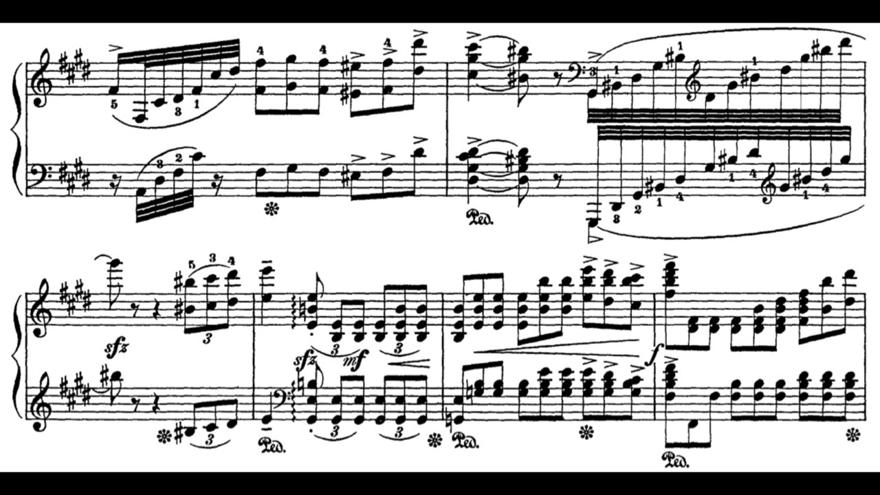Ballade Op. 6 (A. Beach) Score Animation