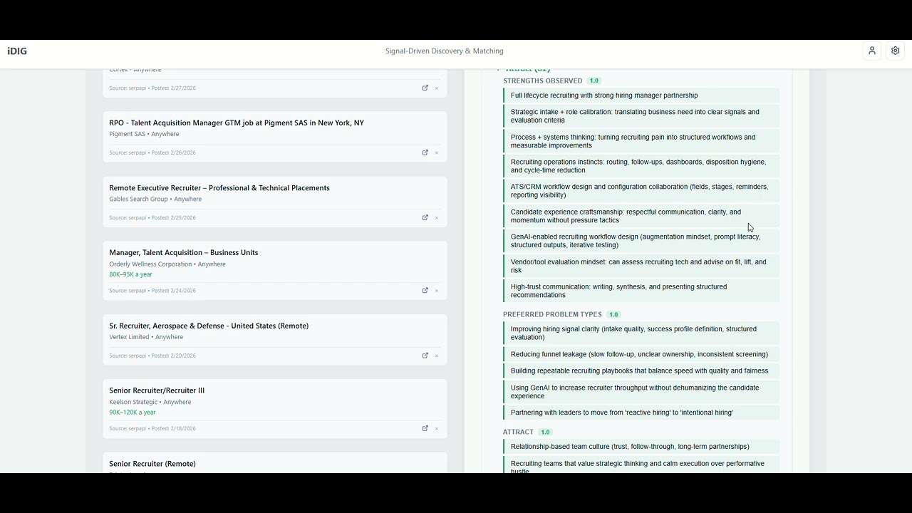 iDIG Use Case - Finding Job Opportunities
