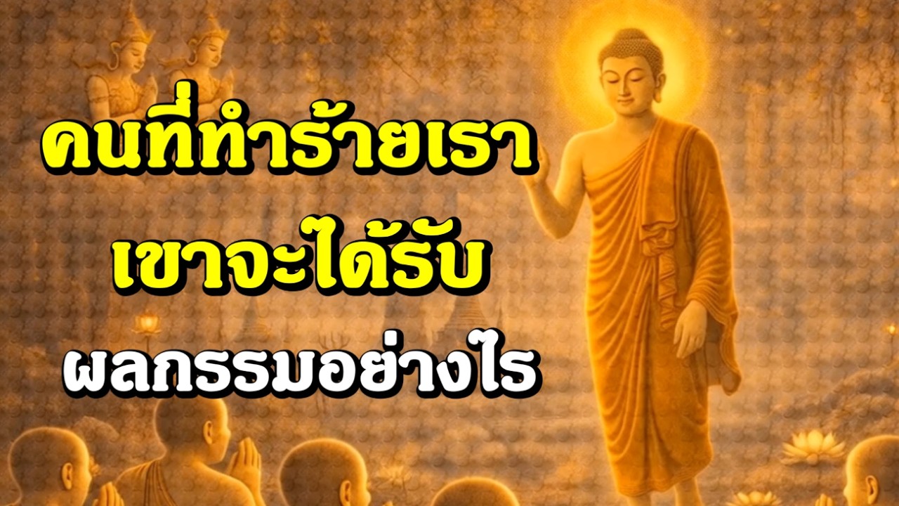 ธรรมะสอนใจ : Ep477 : คนที่ทำร้ายเรา เขาจะได้รับผลกรรมอย่างไร