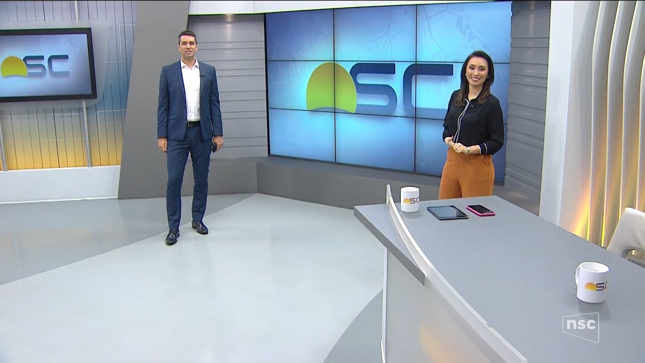[HD60fps] Trechos: Bom Dia Santa Catarina com Raphael Faraco e Eveline Poncio na NSC TV - 15/10/2021