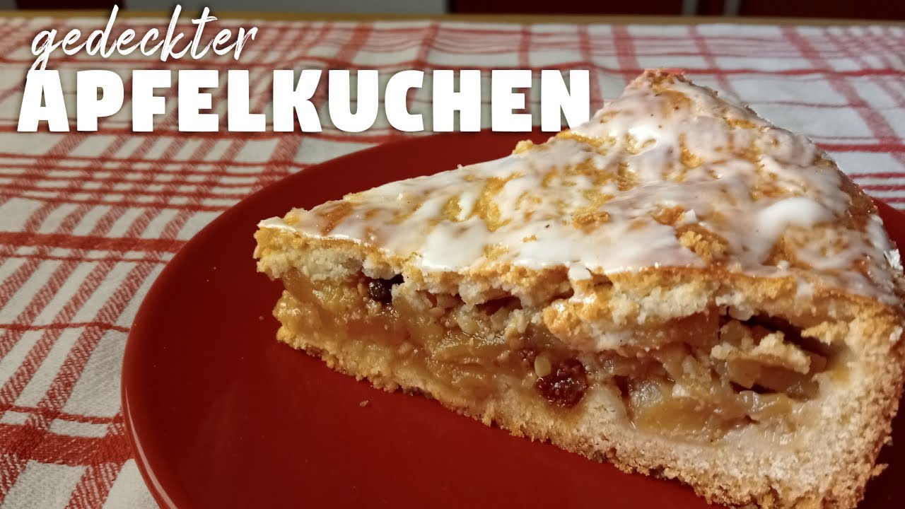 gedeckter Apfelkuchen | Mürbeteig | Springform