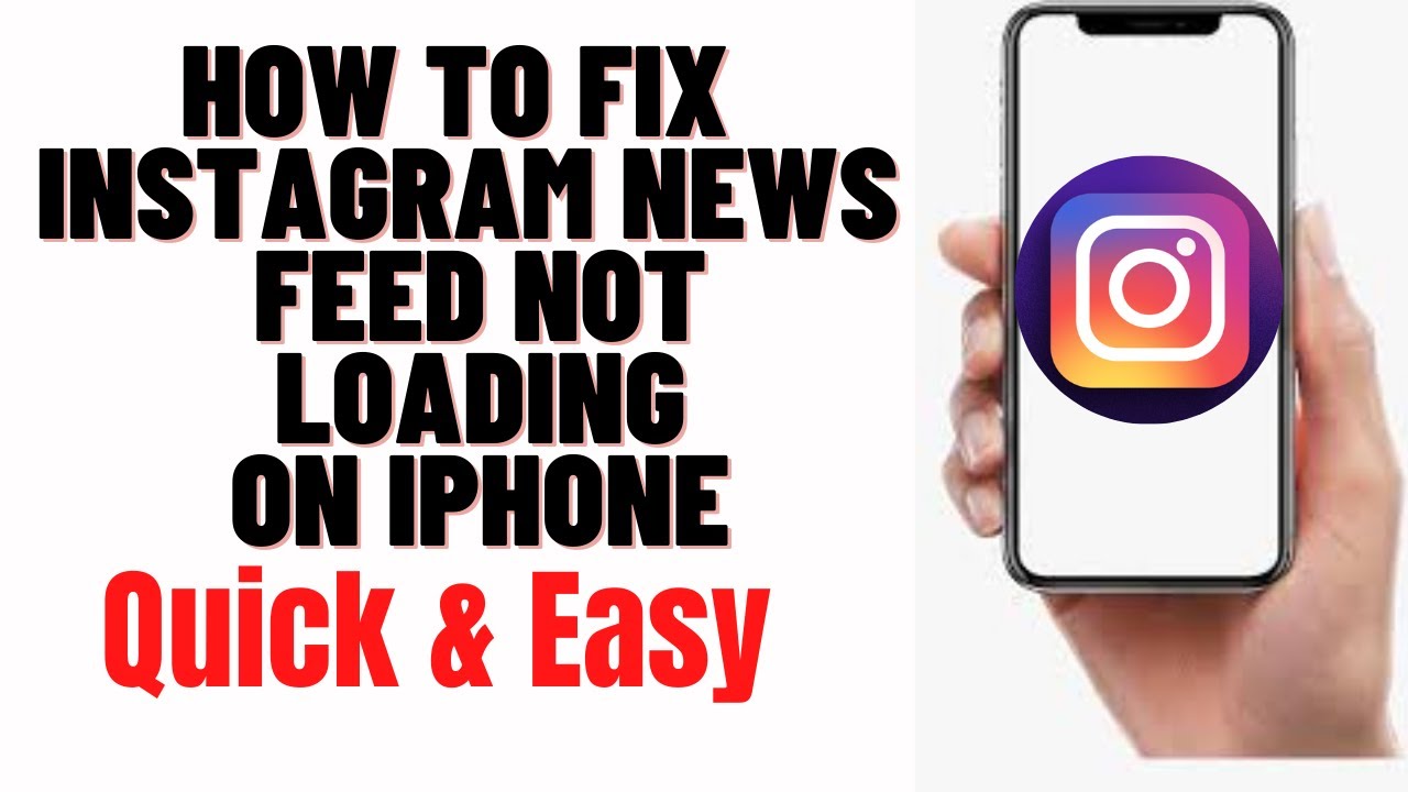 How to FIX instagram news feed not loading on iphone